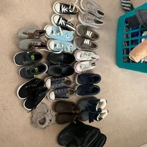 Lot of baby boys shoes sizes from 6-9